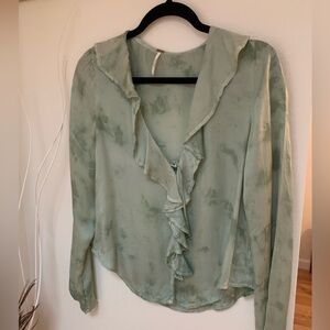 Free People Flounce Blouse XS